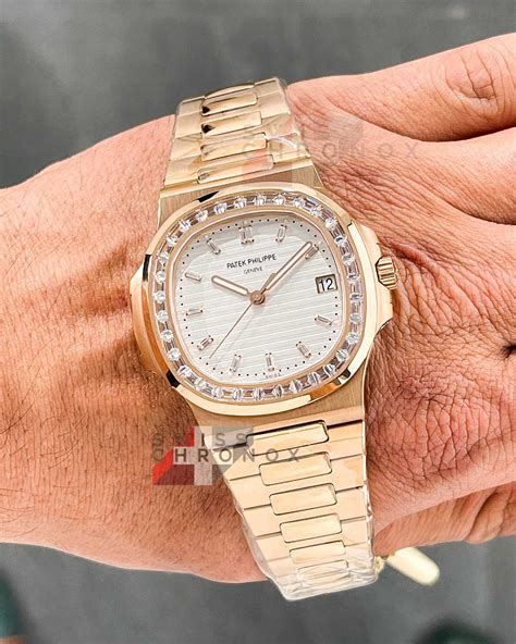 patek philippe nautilus uhrforum|Patek Philippe Nautilus diamond bezel.